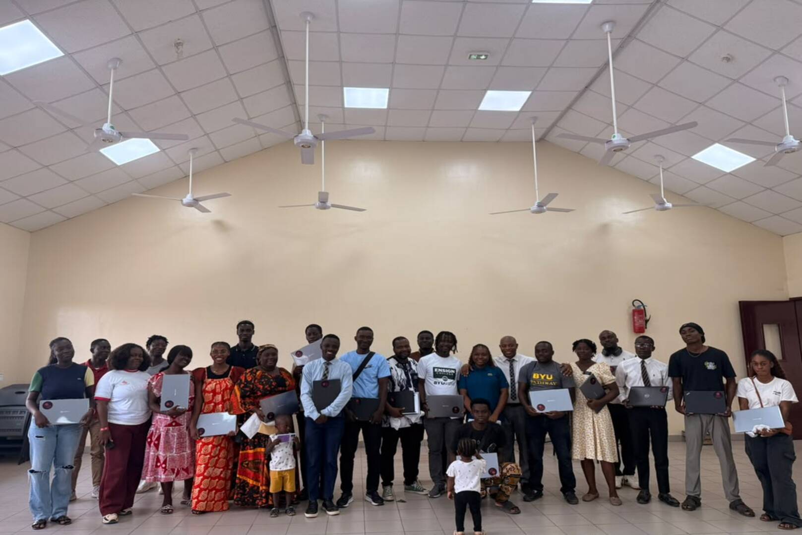 In Côte d’Ivoire, BYU Pathway Worldwide Students Receive Laptops